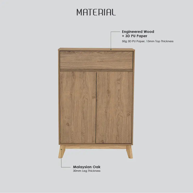 Hirado Sideboard Hallway Table Shoe Cabinet - Natural - Furniture > Living Room > Shoe Storage