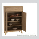 Hirado Sideboard Hallway Table Shoe Cabinet - Natural - Furniture > Living Room > Shoe Storage