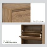 Hirado Tall Shoe Cabinet - Cocoa - Furniture > Living Room > Shoe Storage