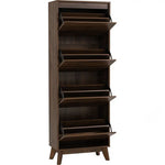 Hirado Tall Shoe Cabinet - Cocoa - Furniture > Living Room > Shoe Storage