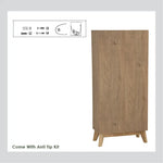 Hirado Tall Shoe Cabinet - Cocoa - Furniture > Living Room > Shoe Storage