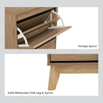 Hirado Tall Shoe Cabinet - Cocoa - Furniture > Living Room > Shoe Storage