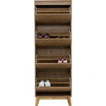 Hirado Tall Shoe Cabinet - Natural - Furniture > Living Room > Shoe Storage