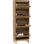 Hirado Tall Shoe Cabinet - Natural - Furniture > Living Room > Shoe Storage