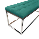 Holly Silver / Green Ottoman - Home & Garden > Decor