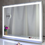 Hollywood LED Makeup Mirror with Smart Touch Control and 3 Colors Dimmable Light (72 x 56 cm) - Health & Beauty >