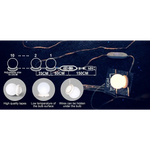 Hollywood Vanity Style LED Makeup Lights Mirror with 3 Color Modes Lights with 10 Dimmable Bulbs (Mirror Not Include)