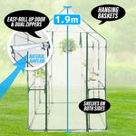 Home Ready Garden Greenhouse Shed PVC Cover Only Apex 190cm - Home & Garden > Green Houses