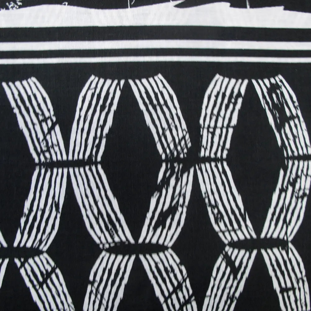 Homeport Kenya Black Printed Geometric Quilt Cover Set Double - Home & Garden > Bedding