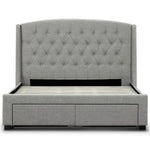 Honeydew Queen Size Bed Frame Timber Mattress Base With Storage Drawers - Beige - Furniture > Bedroom