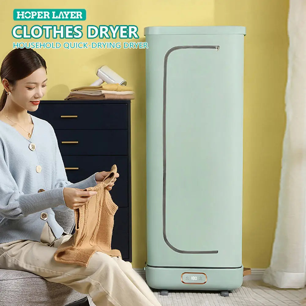 Hoper Layer Foldable Clothes Dryer Household Dryer Portable Quick Drying Mites Removal - Appliances > Washers Dryers &