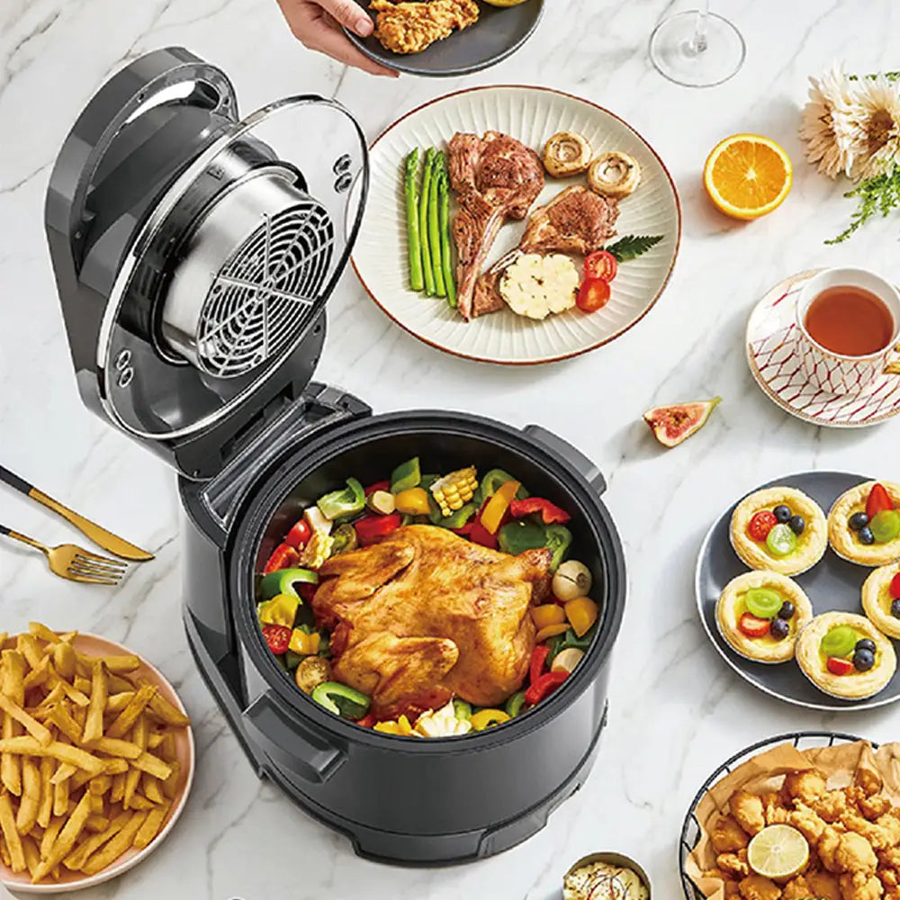 Hoper Layer Multi-functional 2 in 1 air fryer & smokeless BBQ grill KZ-50 - Appliances > Kitchen Appliances > Air Fryers
