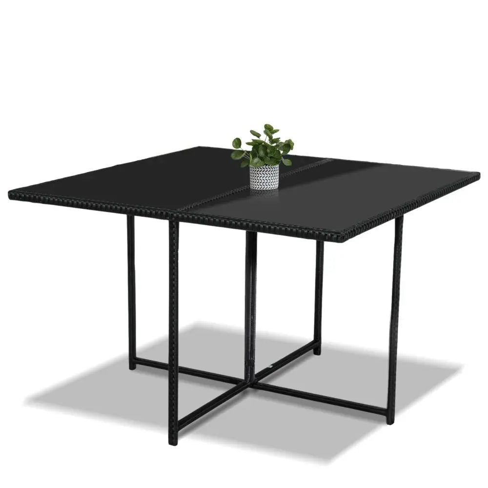 Horrocks 8 Seater Outdoor Dining Set-Black - Furniture > Outdoor