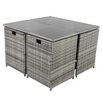 Horrocks 8 Seater Outdoor Dining Set-Grey - Furniture > Outdoor