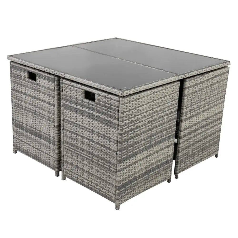 Horrocks 8 Seater Outdoor Dining Set-Grey - Furniture > Outdoor