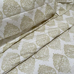 Hotel Living 3 Pce Light Weight Comforter Set Queen/King Ultimo Light Gold - Home & Garden > Bedding