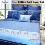 Hotel Living Bazaar Quilt Cover Set BLUE - Queen - Home & Garden > Bedding
