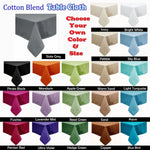 Hoydu Cotton Blend Table Cloth 180cm Round - BRIGHT WHITE - Home & Garden > Kitchenware