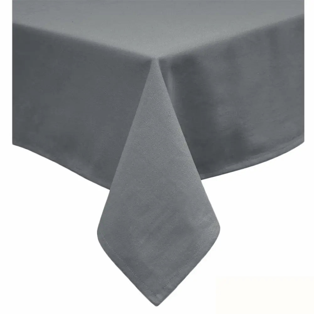 Hoydu Cotton Blend Table Cloth 180cm x 220cm - SLATE GREY - Home & Garden > Kitchenware