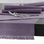 Hoydu Cotton Ribbed Table Runner 45cm x 200cm - LAVENDER MIST - Home & Garden > Kitchenware