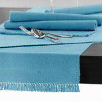 Hoydu Cotton Ribbed Table Runner 45cm x 200cm - SKY BLUE - Home & Garden > Kitchenware