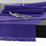 Hoydu Cotton Ribbed Table Runner 45cm x 200cm - ULTRA VIOLET - Home & Garden > Kitchenware