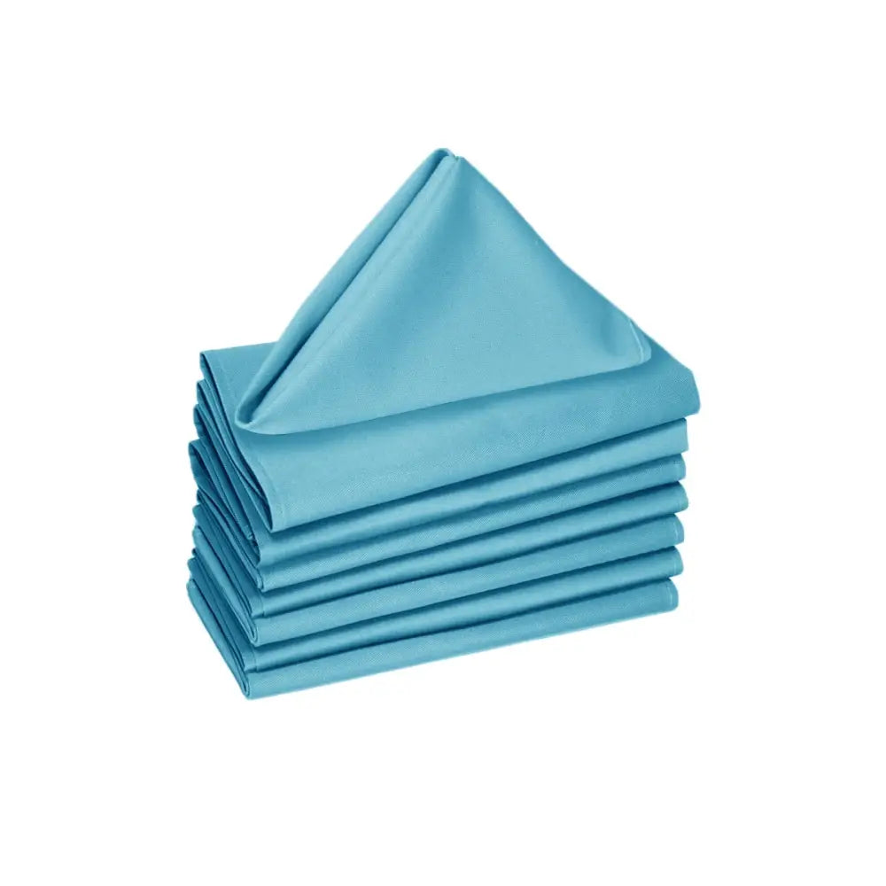 Hoydu Set of 8 Cotton Napkins Aqua - Home & Garden > Kitchenware