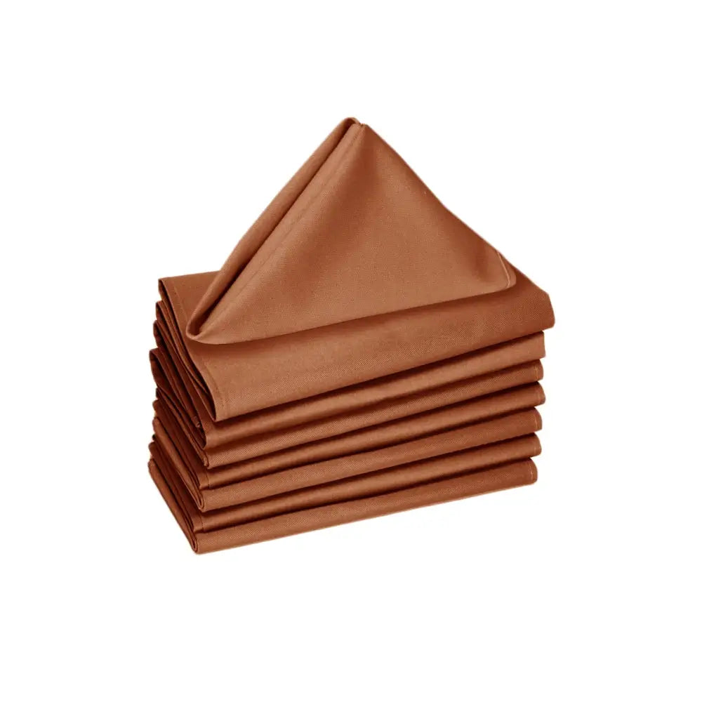 Hoydu Set of 8 Cotton Napkins Copper - Home & Garden > Kitchenware