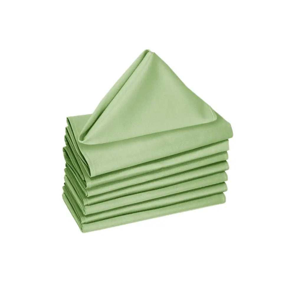 Hoydu Set of 8 Cotton Napkins Reed Green - Home & Garden > Kitchenware