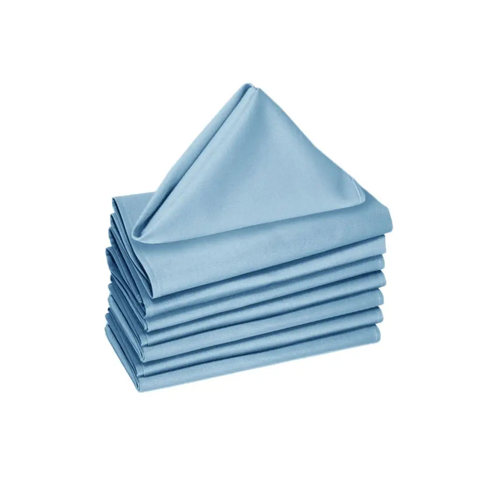 Hoydu Set of 8 Cotton Napkins Sky Blue - Home & Garden > Kitchenware