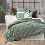 Hudson Sage Vintage Washed Cotton Chenille European Pillowcase by Renee Taylor - Home & Garden > Bedding > Pillowcases
