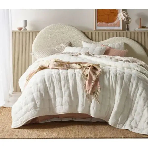 Hugo White Coverlet by Vintage Design Homeware Queen - Home & Garden > Wall Art > 3D Wall Art