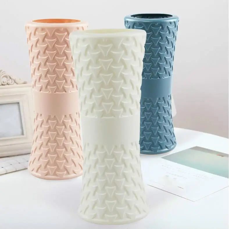Hydroponic Drop-resistant Flower Vase for Dry and Wet Arrangements - Milk White - Home & Garden > Decor > Vases & Table