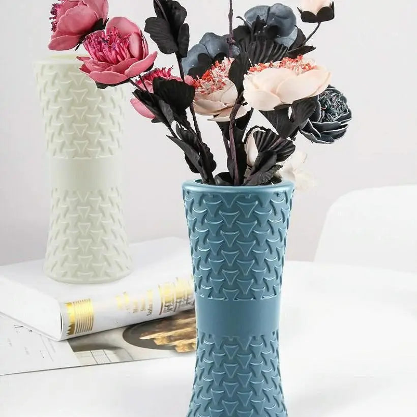Hydroponic Drop-resistant Flower Vase for Dry and Wet Arrangements - Milk White - Home & Garden > Decor > Vases & Table