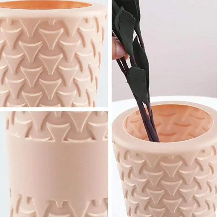 Hydroponic Drop-resistant Flower Vase for Dry and Wet Arrangements - Milk White - Home & Garden > Decor > Vases & Table