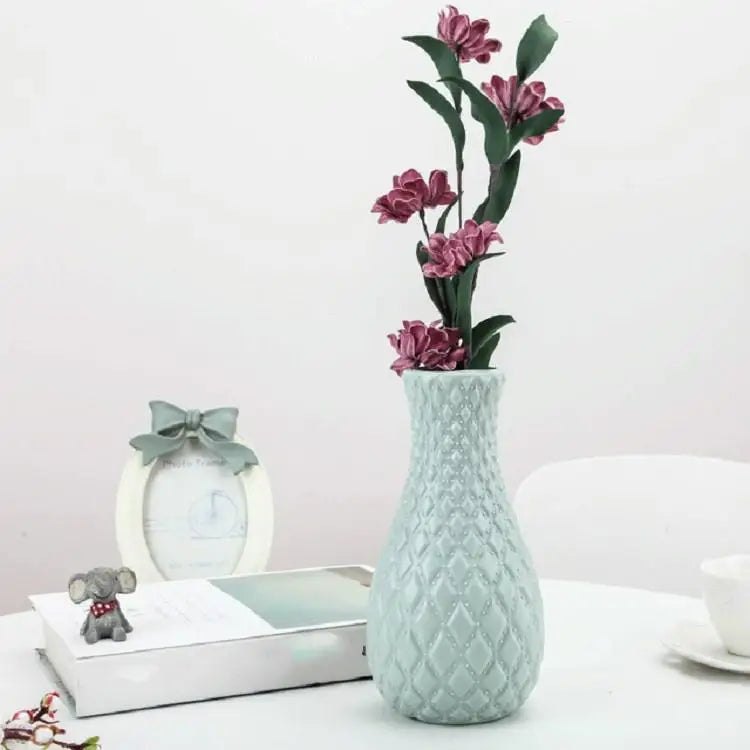 Hydroponic Plastic Vase for Dry and Wet Flower Arrangements - Desktop Furnishings - Milk White - Home & Garden > Decor