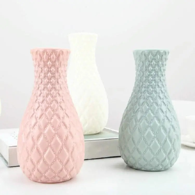 Hydroponic Plastic Vase for Dry and Wet Flower Arrangements - Desktop Furnishings - Pink - Home & Garden > Decor >