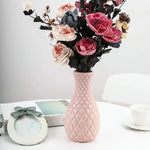 Hydroponic Plastic Vase for Dry and Wet Flower Arrangements - Desktop Furnishings - Pink - Home & Garden > Decor >