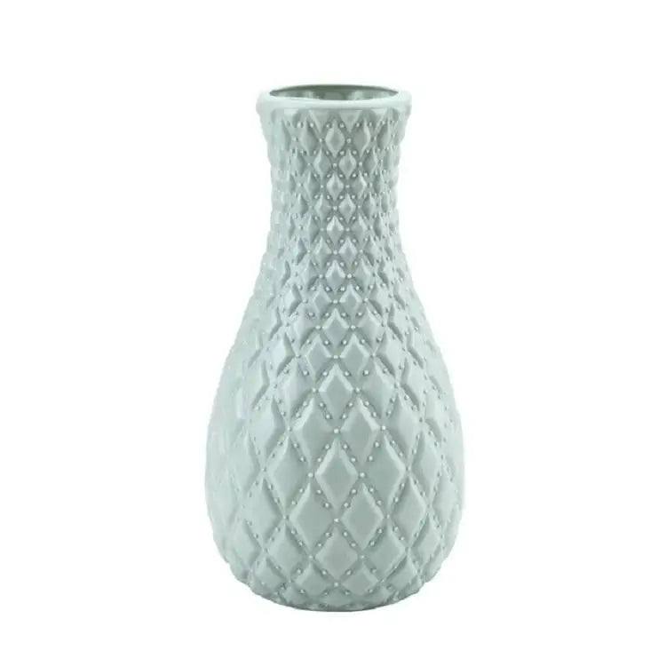 Hydroponic Plastic Vase for Dry and Wet Flower Arrangements - Desktop Furnishings - Milk White - Home & Garden > Decor
