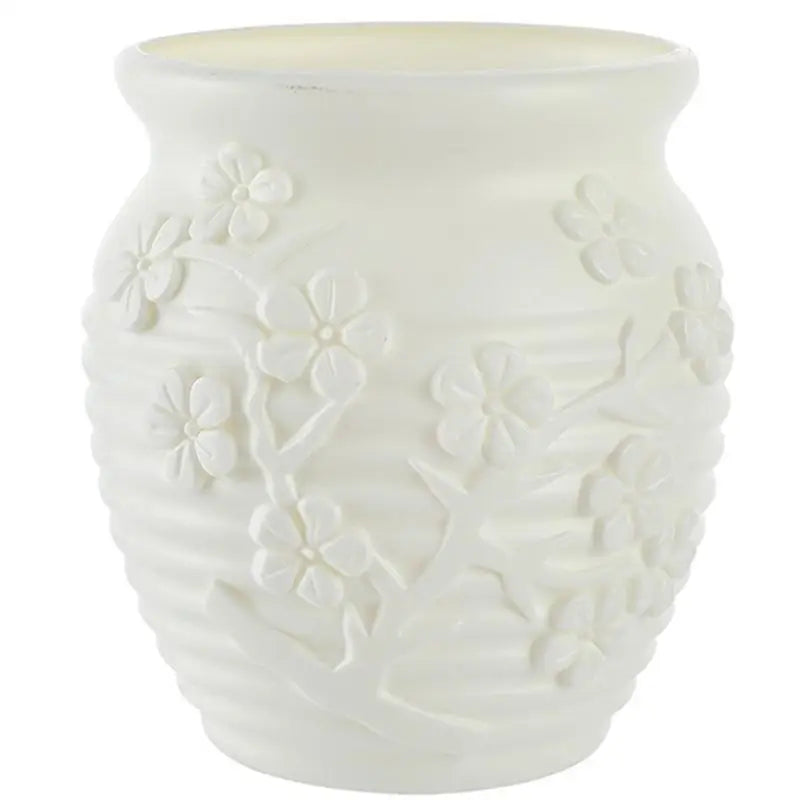 Hydroponic Vase for Home Flower Arrangements - Wet and Dry - Milk White - Home & Garden > Decor > Vases & Table Decor