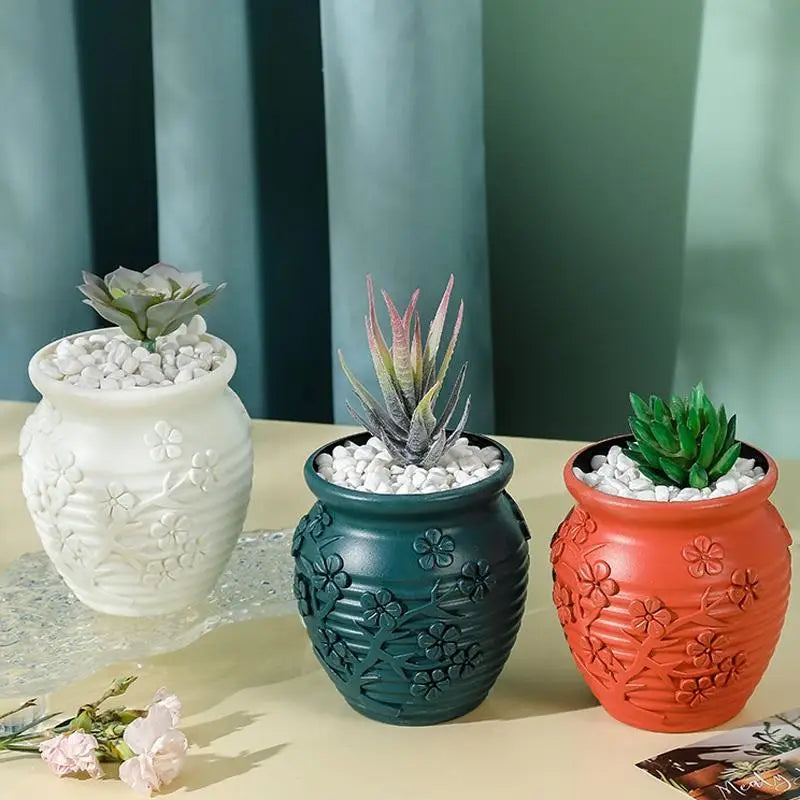 Hydroponic Vase for Home Flower Arrangements - Wet and Dry - Milk White - Home & Garden > Decor > Vases & Table Decor