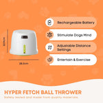 Hyper Fetch Maxi Dog Ball Thrower - Large Interactive Pet Toy Launcher - Pet Care > Toys > Dog Toys