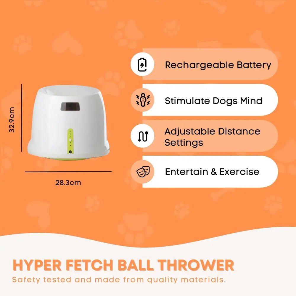 Hyper Fetch Maxi Dog Ball Thrower - Large Interactive Pet Toy Launcher - Pet Care > Toys > Dog Toys