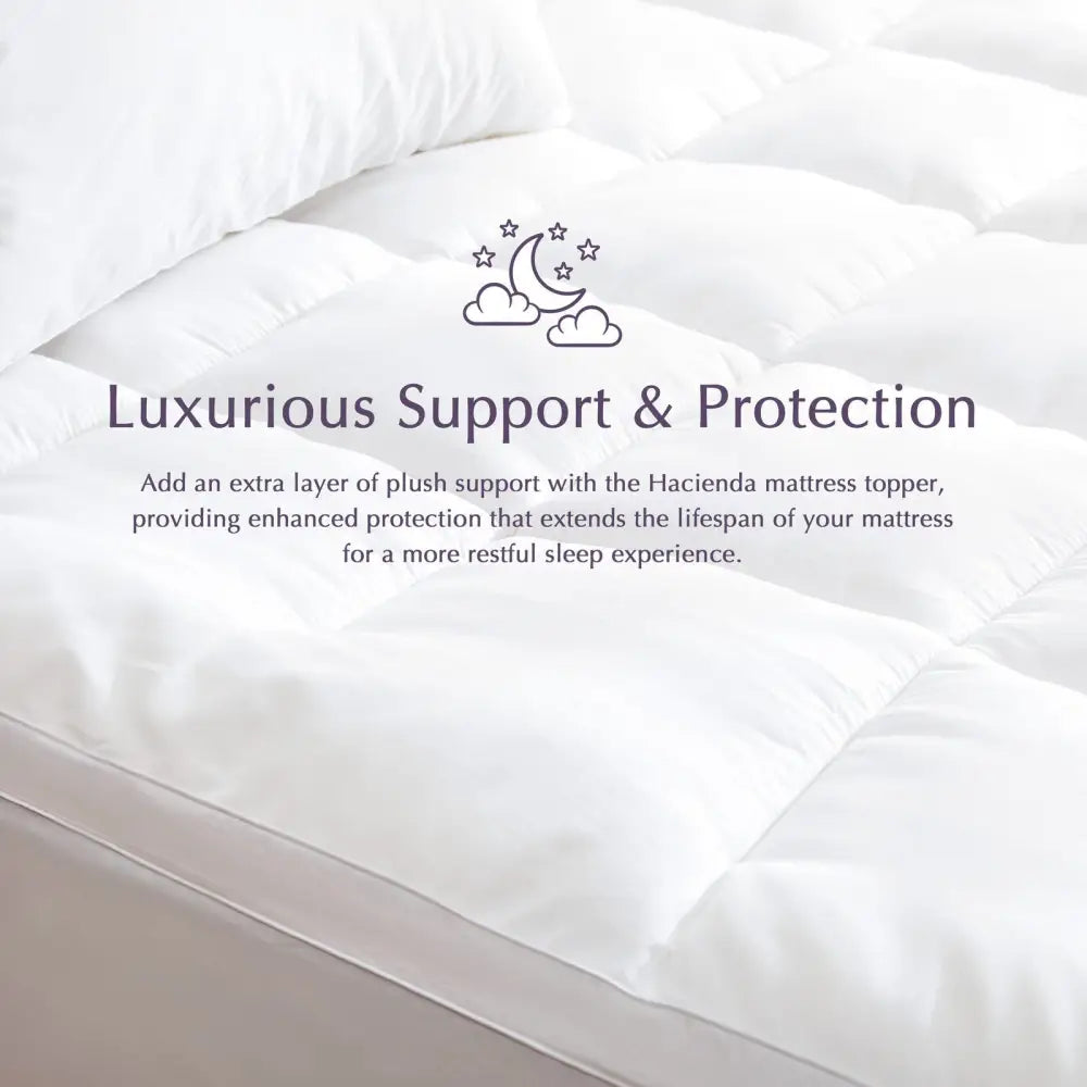 Hypoallergenic Antibacterial w/ 100% Microfiber filling Mattress Topper - QUEEN - Furniture > Mattresses > Mattress