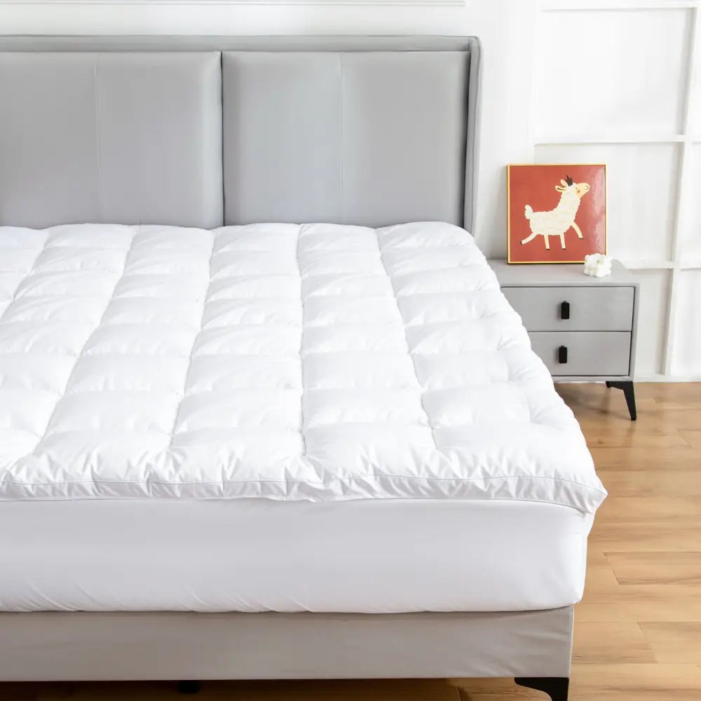 Hypoallergenic Antibacterial w/ 100% Microfiber filling Mattress Topper - KING - Furniture > Mattresses > Mattress