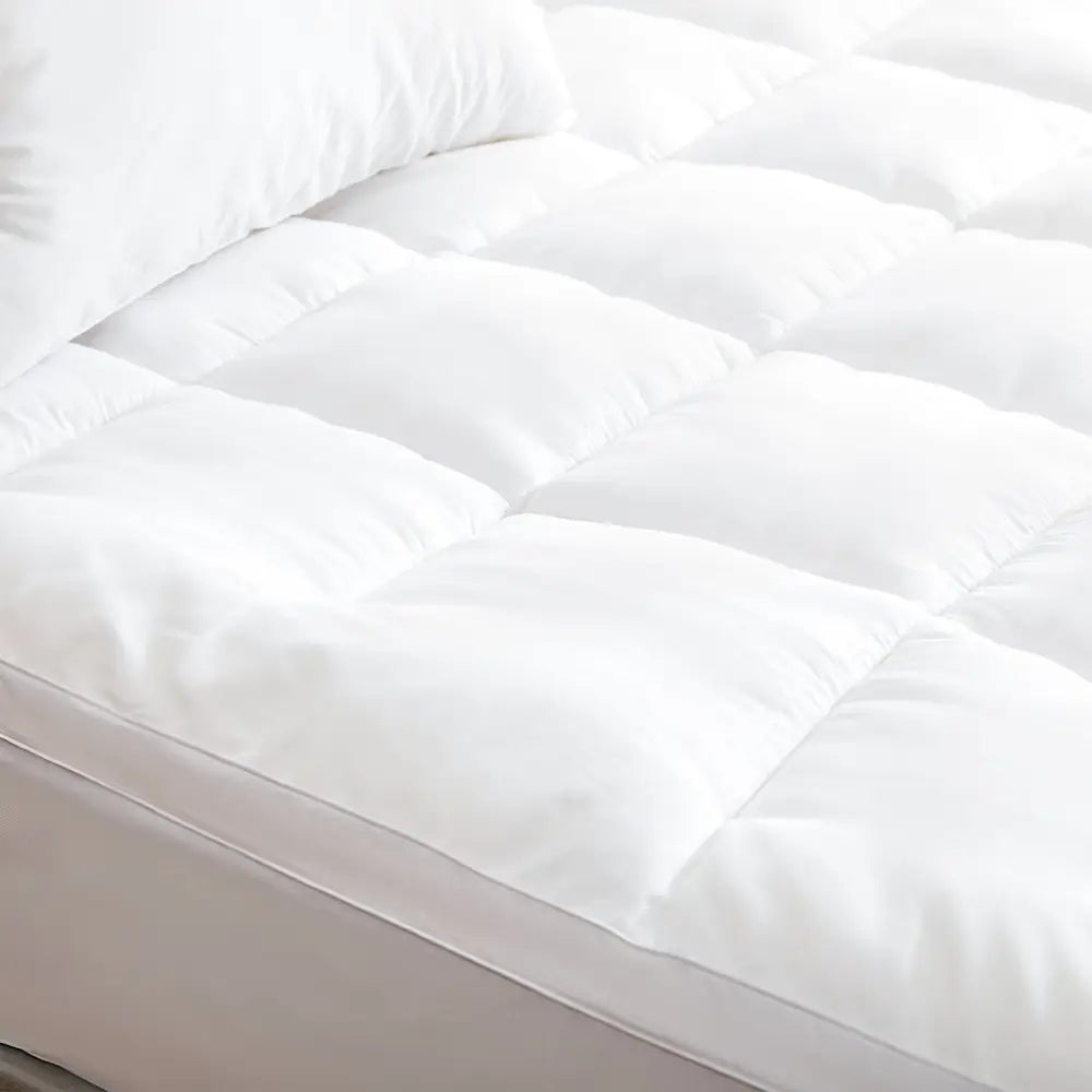 Hypoallergenic Antibacterial w/ 100% Microfiber filling Mattress Topper - KING - Furniture > Mattresses > Mattress