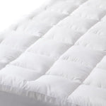 Hypoallergenic Antibacterial w/ 100% Microfiber filling Mattress Topper - QUEEN - Furniture > Mattresses > Mattress
