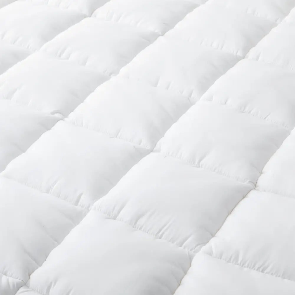 Hypoallergenic Antibacterial w/ 100% Microfiber filling Mattress Topper - QUEEN - Furniture > Mattresses > Mattress