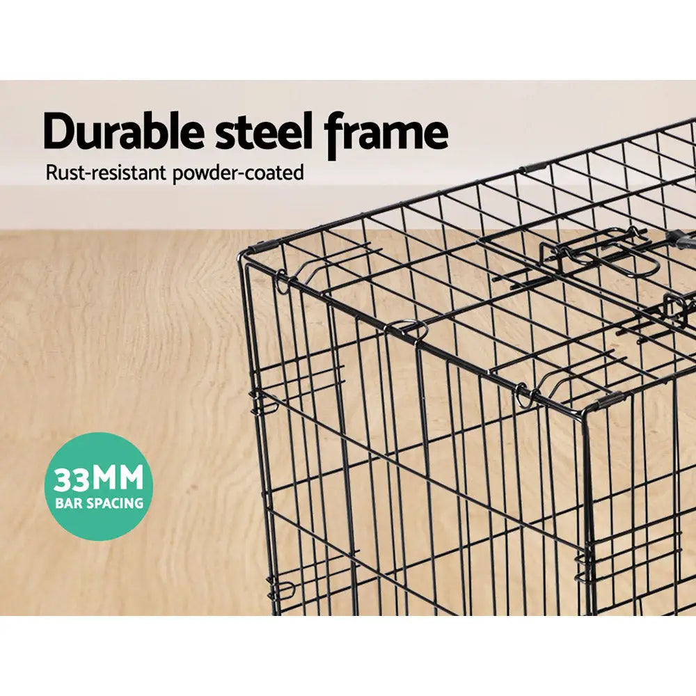 i.Pet 24’’ Dog Cage Crate Kennel 3 Doors - Pet Care > Dog Supplies > Dog Kennels