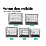 i.Pet 24’’ Dog Cage Crate Kennel 3 Doors - Pet Care > Dog Supplies > Dog Kennels